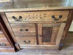 Antique dresser base w/ mirror