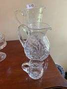 Heavy crystal pitchers