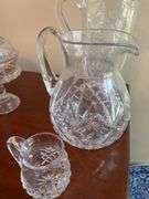 Heavy crystal pitchers