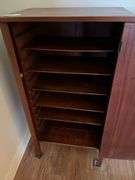 Vintage Walnut Record Cabinet