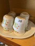 Set of Corelle dishes “Strawberry Sundae” 34 pieces