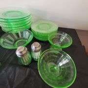 Vintage Green Dishes