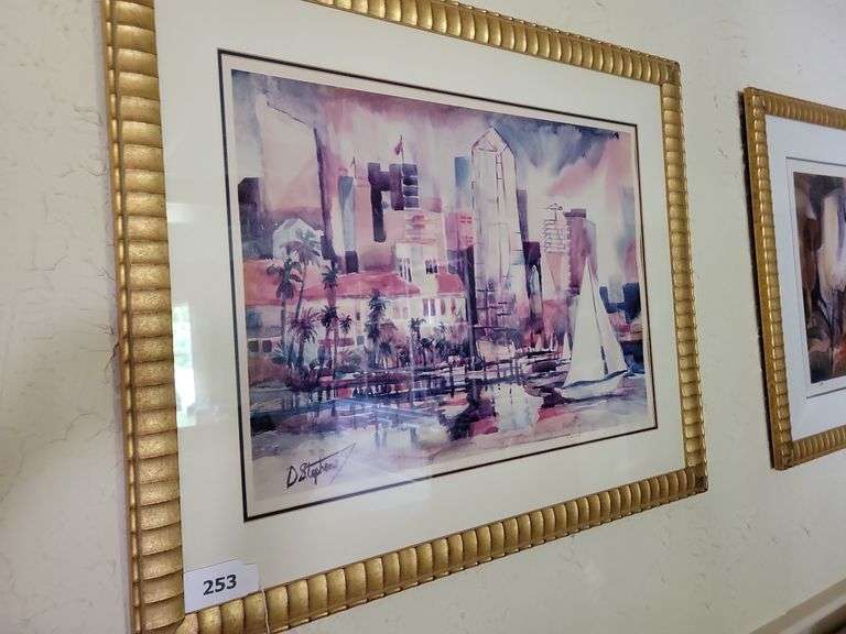 Framed Artwork by DA Stephens 33 x 27 image