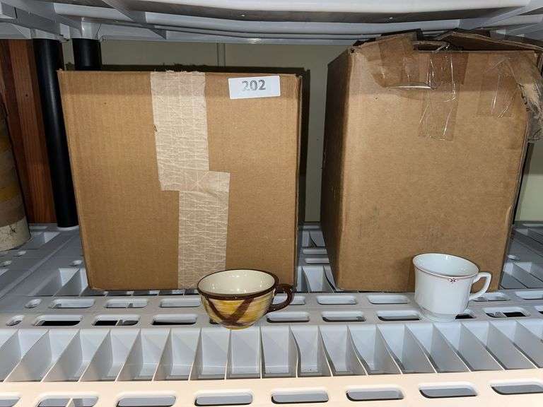 10 vintage brown and yellow coffee cups, tea set with four place settings Lugano BonApart image