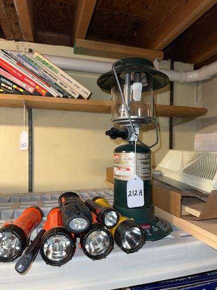 Coleman lantern and flashlights image
