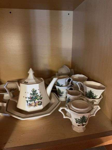 Lot of Nikko Christmas dishes image