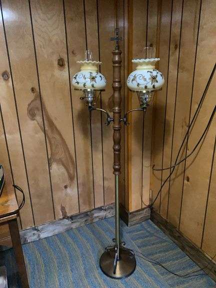 MCM floor lamp, electric 2 globe image