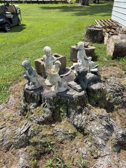 Resin garden statues image