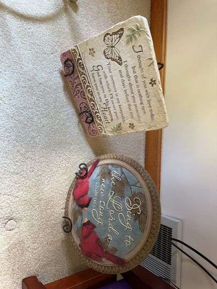 2 garden stones with stands image
