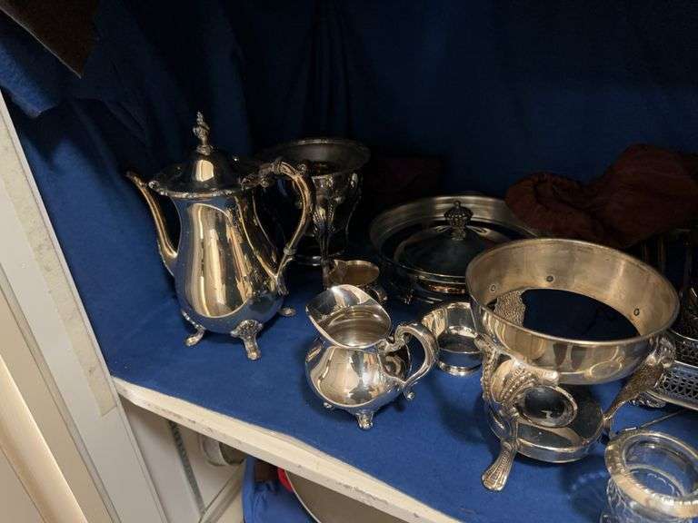 Lot of silver plate items image