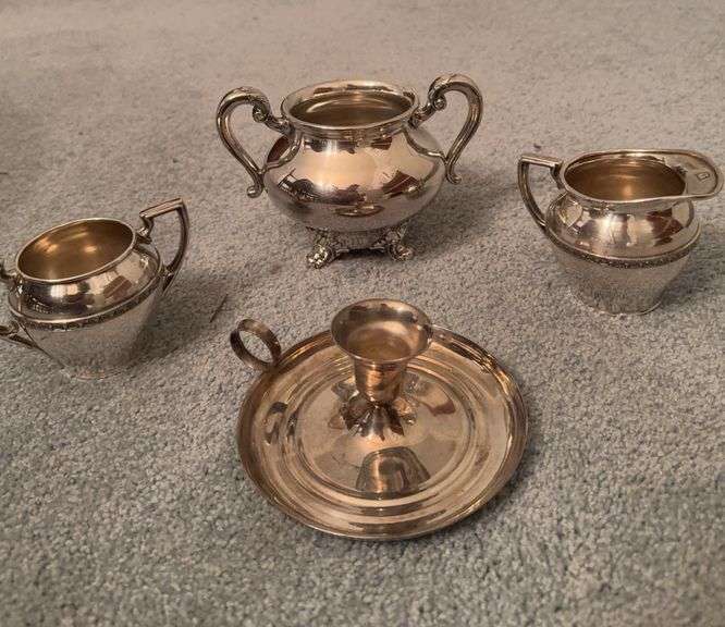Large lot of silveplate items image