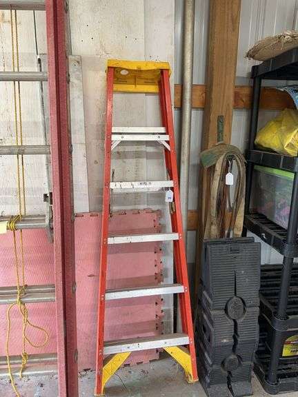 Werner fiberglass 6’ step ladder image