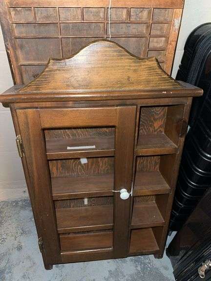 Wood wall Knick knack display shelf image