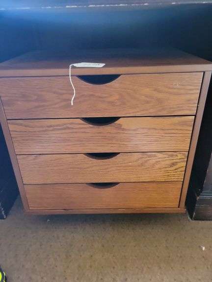 4-Drawer File Cabinet on Casters      18½ x  19 x 14 image