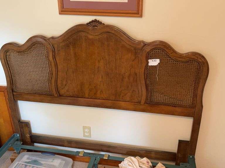 Thomasville Queen size headboard w/ metal frame image