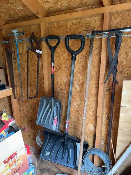 Lot of hand tools, scrap wood image