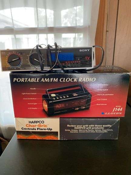 Char-Bric, Lloyd’s portable clock radio, vintage Sony clock radio image