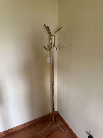 Brass hall tree image