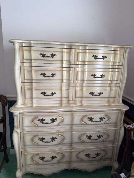 Kent Coffey midcentury "Dauphine" six drawer chest 39" x 17" x 53"￼ image