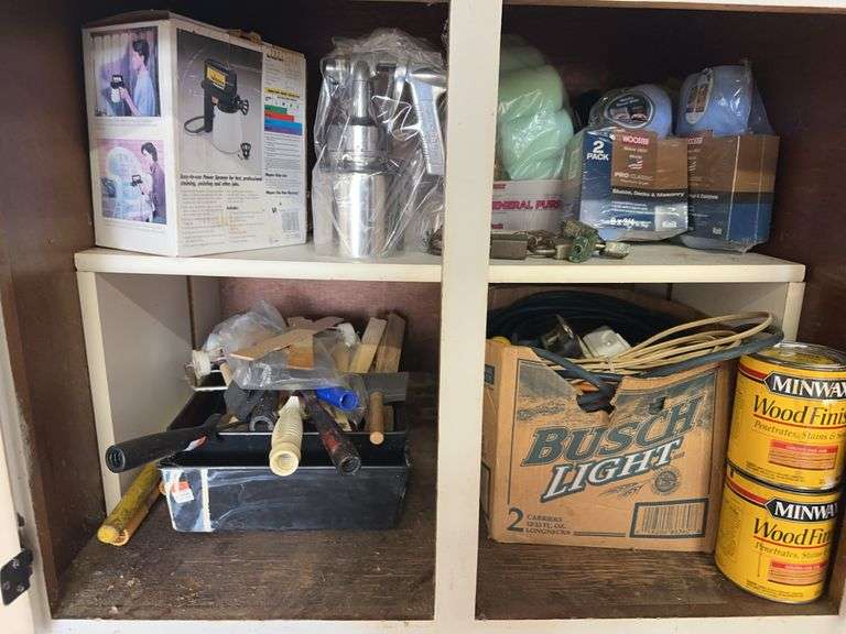 Misc locks, Paint sprayers, and misc paint supplies image