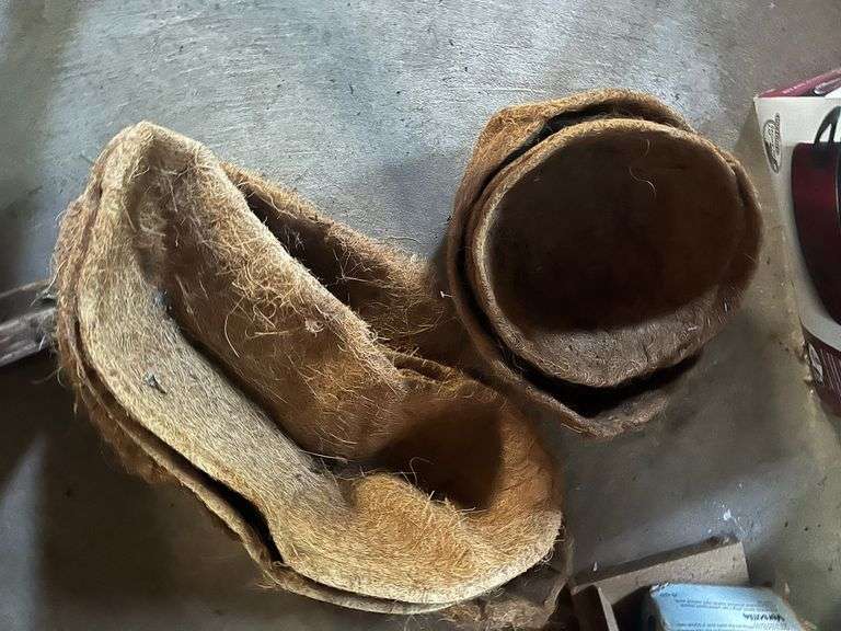 Coco basket liners (3) long (4) round Never been used image