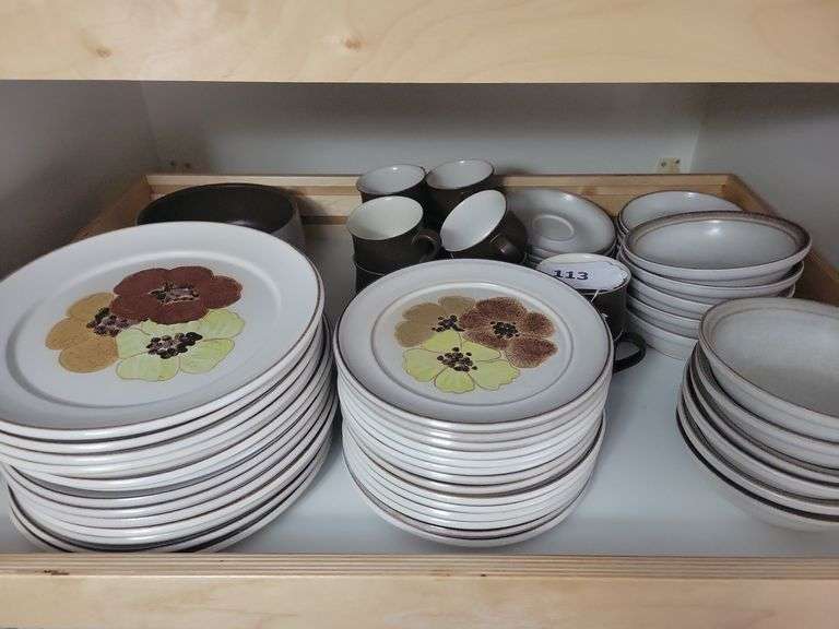 Vintage Denby Langley Potpourri Stoneware 68 pieces image