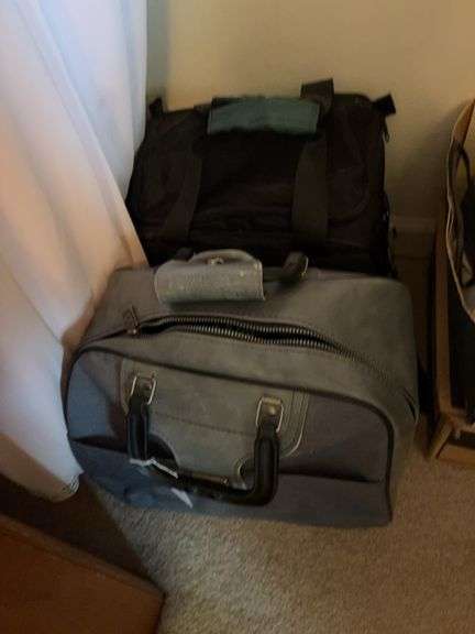 2 bowling balls & bags image