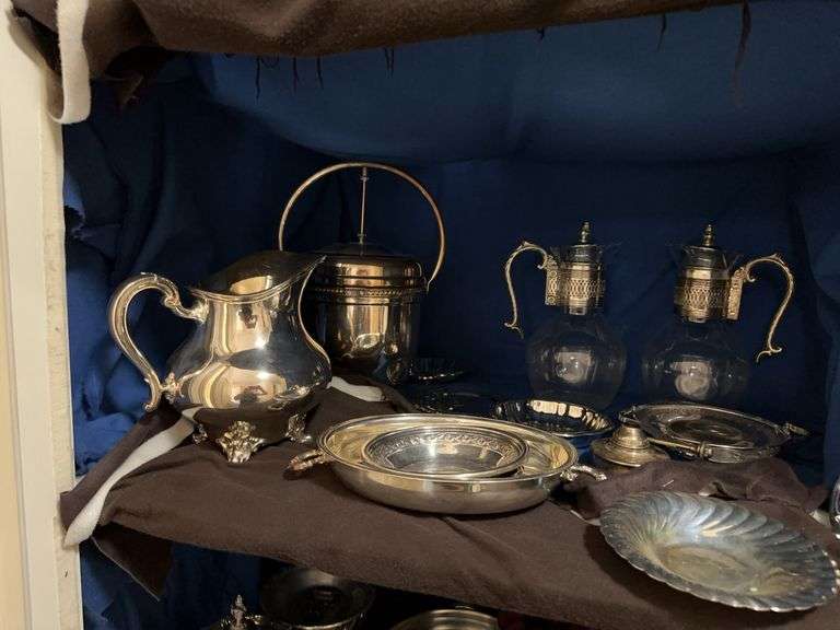 Lot of silver plate items image