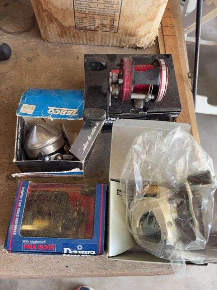 Abu Garcia reel, Daiwa reels, zebco reel, 3 misc rods image