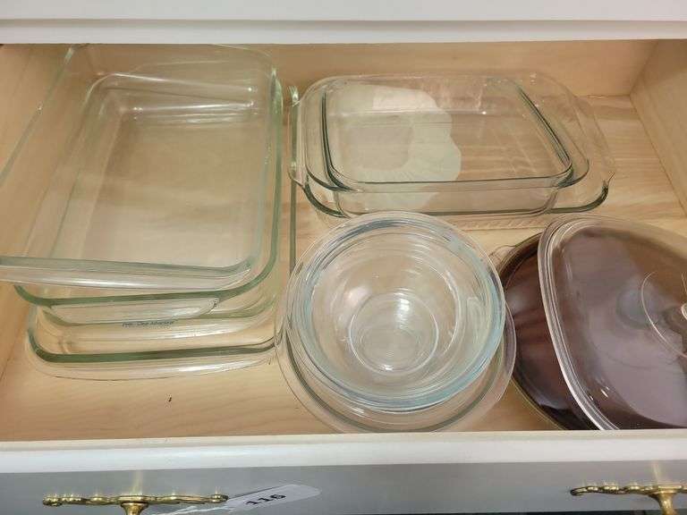 Clear Casseroles, Pie Dish, lids image