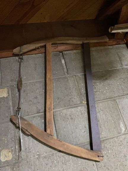 Vintage buck crosscut bow hand saw image