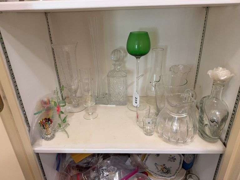Glassware, potpourri, china, flatware image