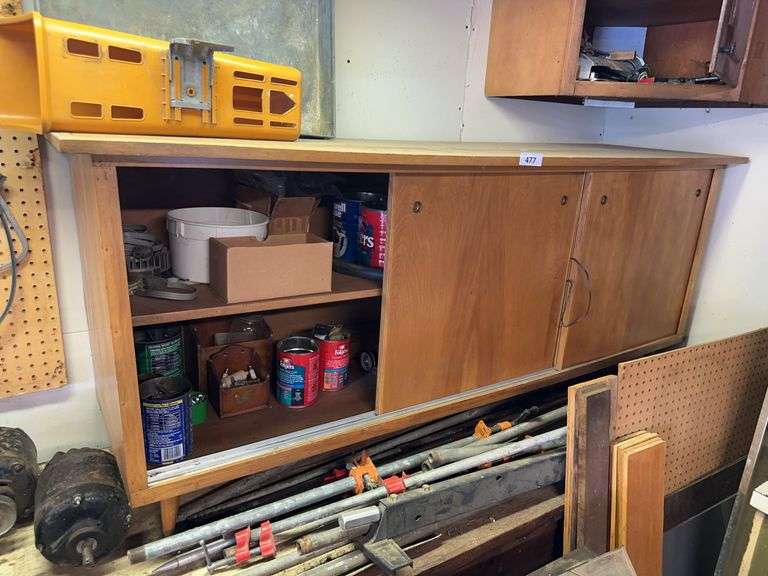 Mid century console cabinet image