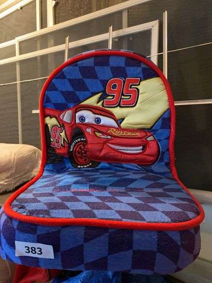 Padded booster seat “Cars” toddler train set toy image