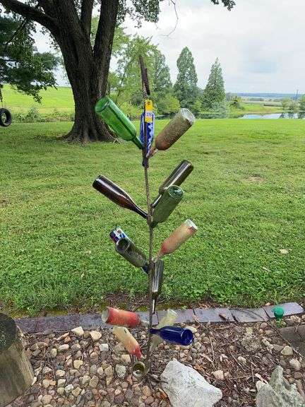 Wine bottle art image