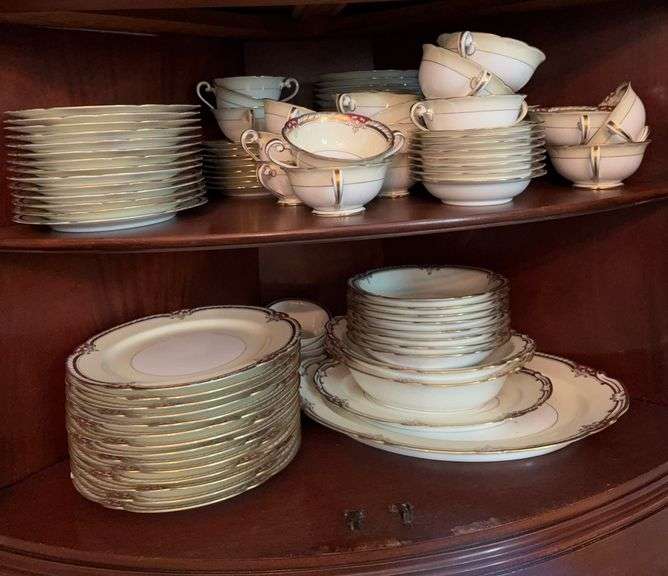Set of Noritake Rubigold china image
