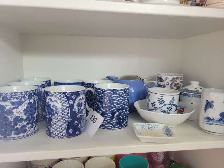 Asian Mugs, Teapot, Cups, misc image
