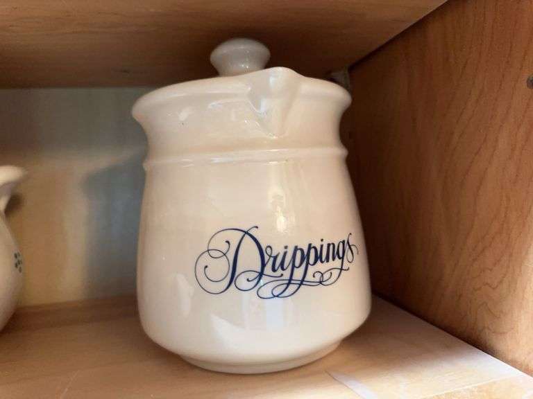 Cookie jar, drippings jar, covered jar image