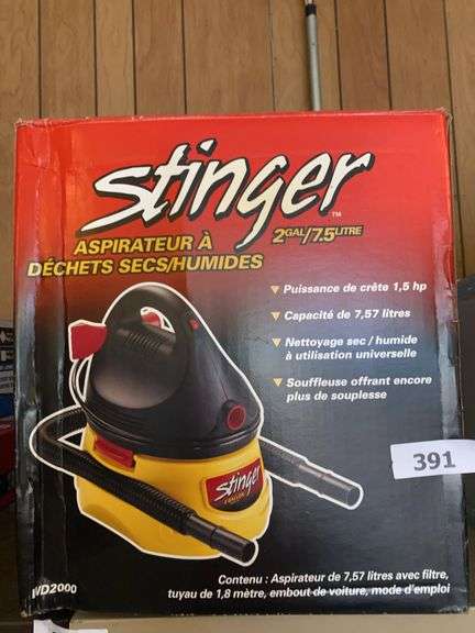 Stinger 2 gallon wet/dry vac image