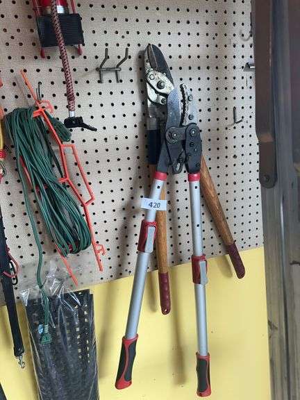 2 loppers, 2 extension cords on reels image