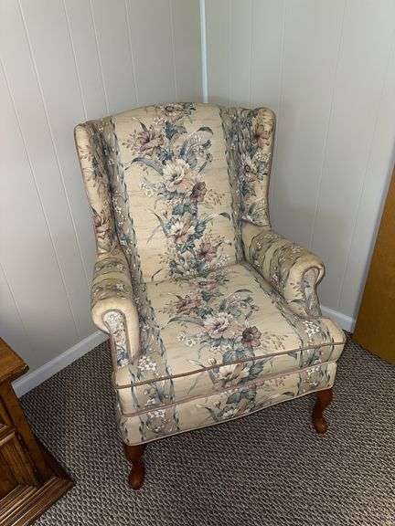 JCPenny upholstered wing back chair image