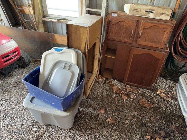 Cabinets, tubs and scrap trim image