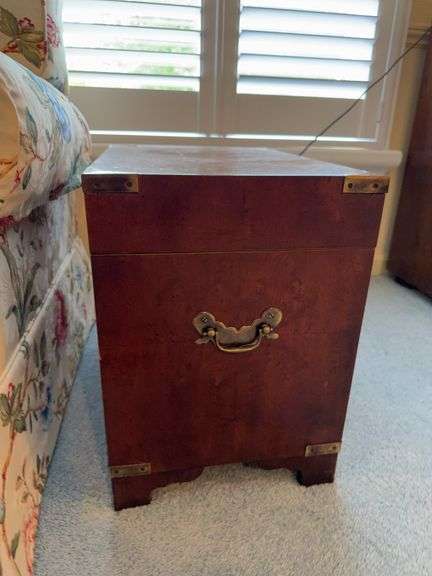 Wood chest by Herman furniture 18”w x 12”d x 16”h image