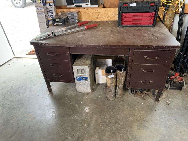 Double pedestal desk image