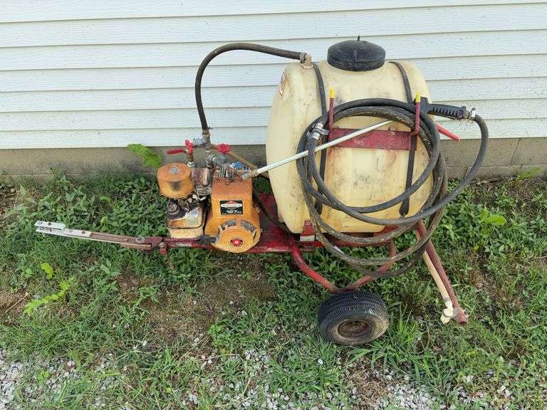 Fimco tow behind sprayer w/ 3 hp B & S engine image