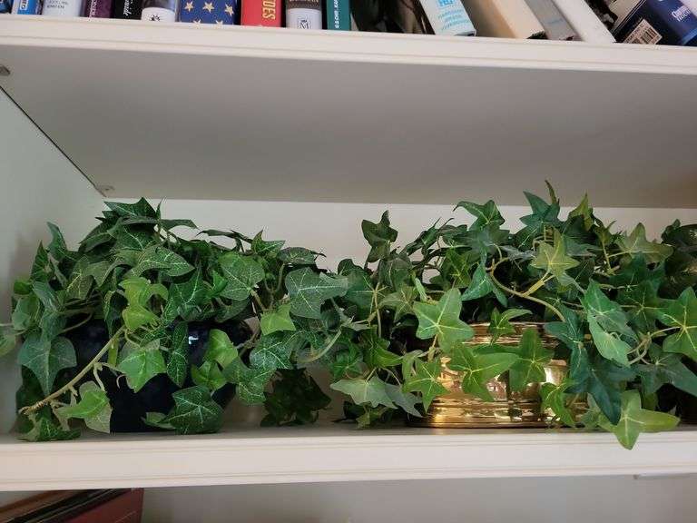 4 Pots w/Artificial Ivy Greenery image