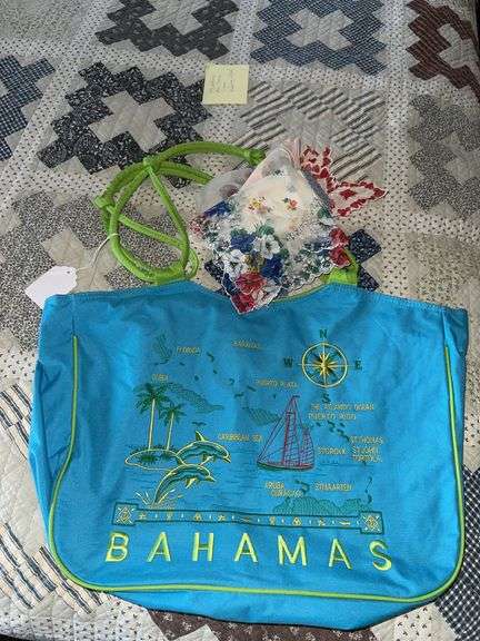 Bahamas tote bag, hankies image