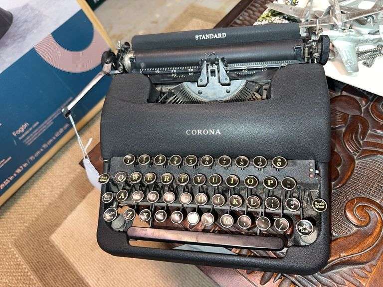 Vintage Corona typewriter, coasters image