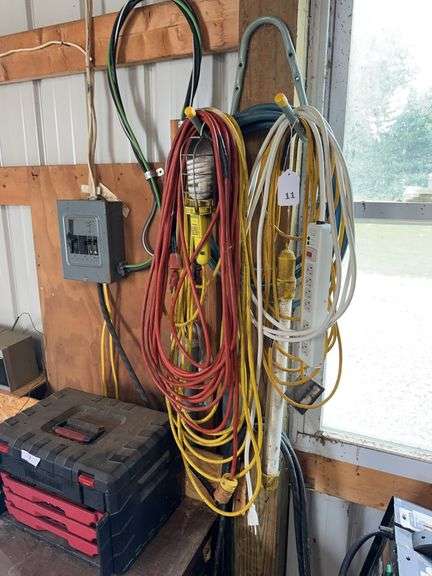 Drop cords, power strip, extension cord image