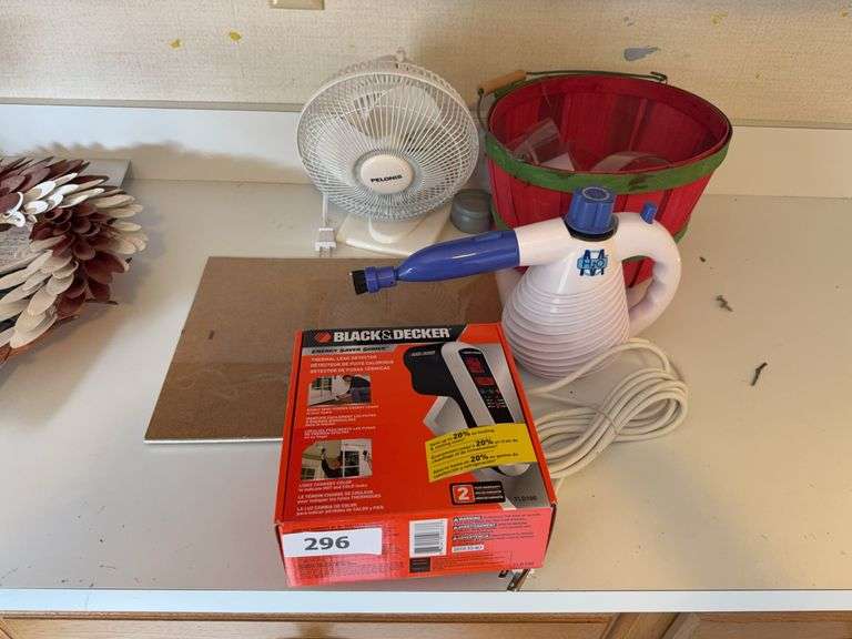 Fan, leak detector, cleaner, basket image